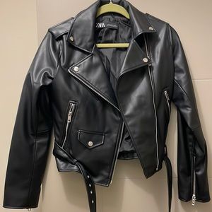 Zara leather jacket